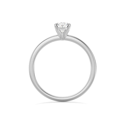 Oval Lab Grown Diamond Solitaire Engagement Ring - Venice
