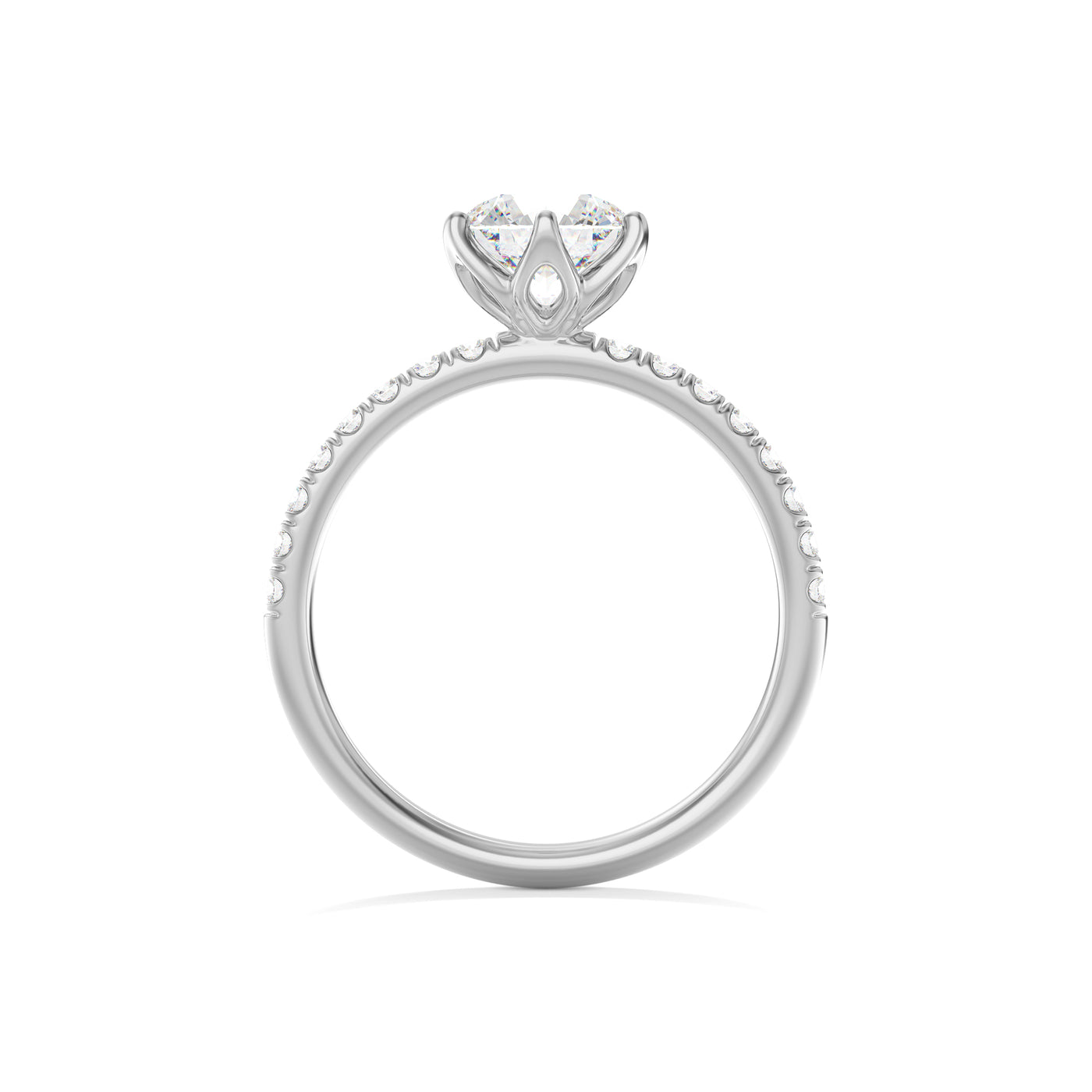 Round Lab Grown Diamond Engagement Ring - Chelsea
