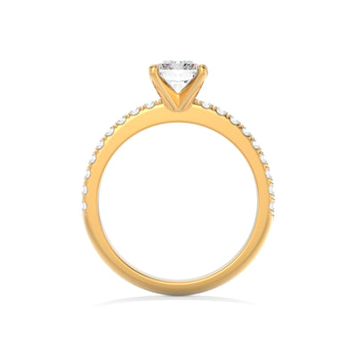 Emerald cut Lab Grown Diamond Engagement Ring - Florence