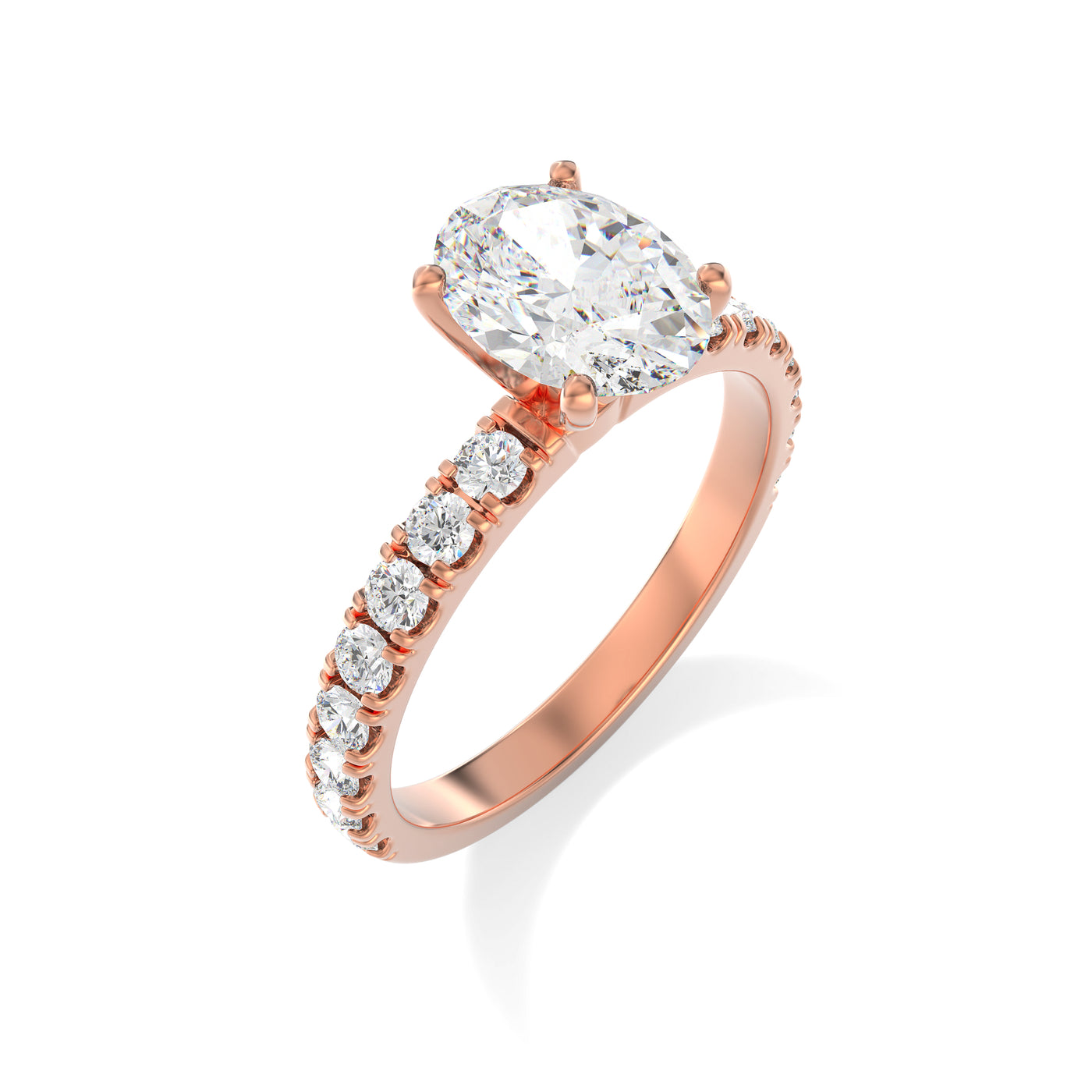 Oval Lab Grown Diamond Engagement Ring - Kimberley