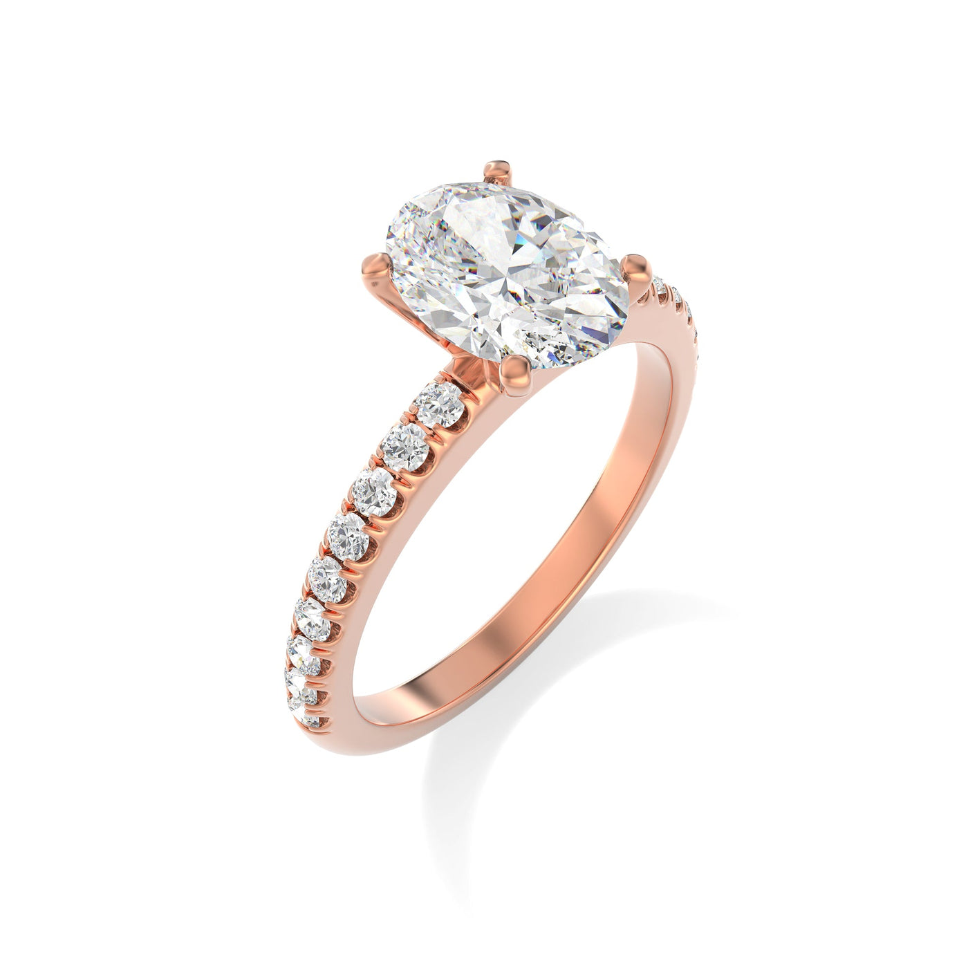 Oval Lab Grown Diamond Engagement Ring - Florence