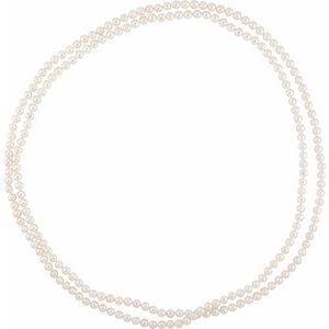8-9 mm Cultured White Freshwater Pearl 72" Strand
