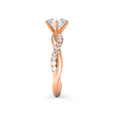 Twist Lab Grown Diamond Engagement Ring