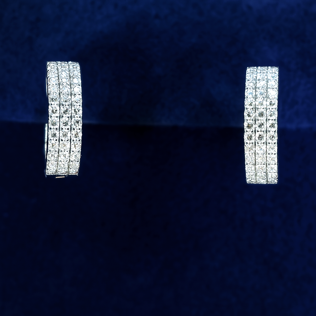 9K White Gold 0.48ct Lab Grown Diamond Earrings