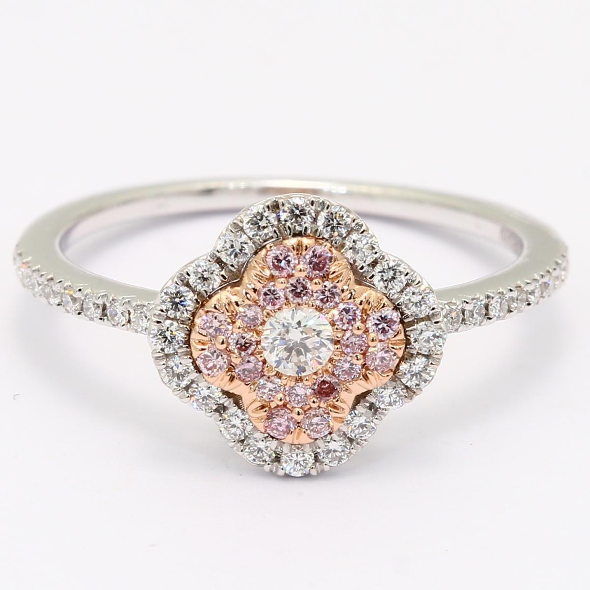 White and Argyle pink diamond ring