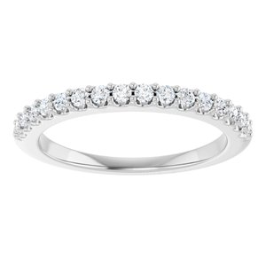 14K White 1/4 CTW Natural Diamond Anniversary Band