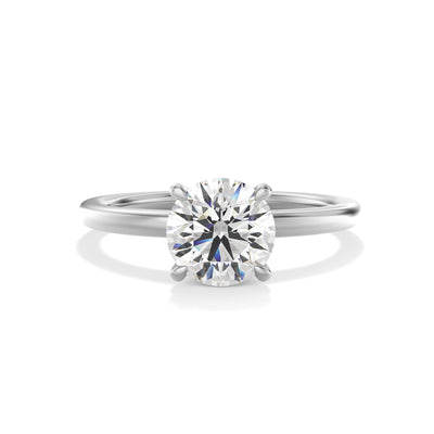 The Siena Ring - Hidden Halo Round Solitaire - Lab Grown Diamond