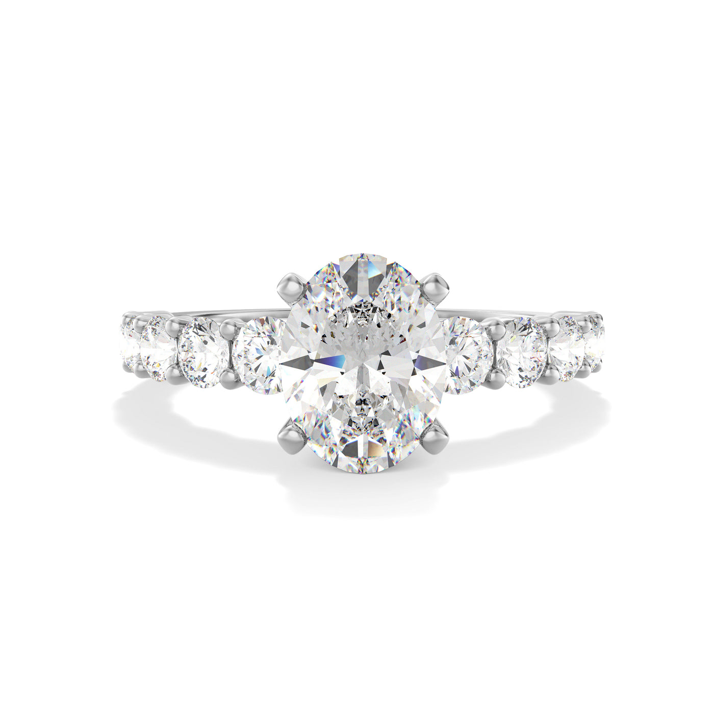 Oval Lab Grown Diamond Engagement Ring - Paris