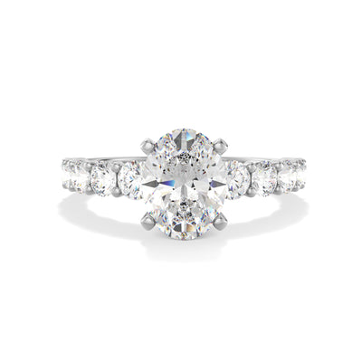 Oval Lab Grown Diamond Engagement Ring - Paris