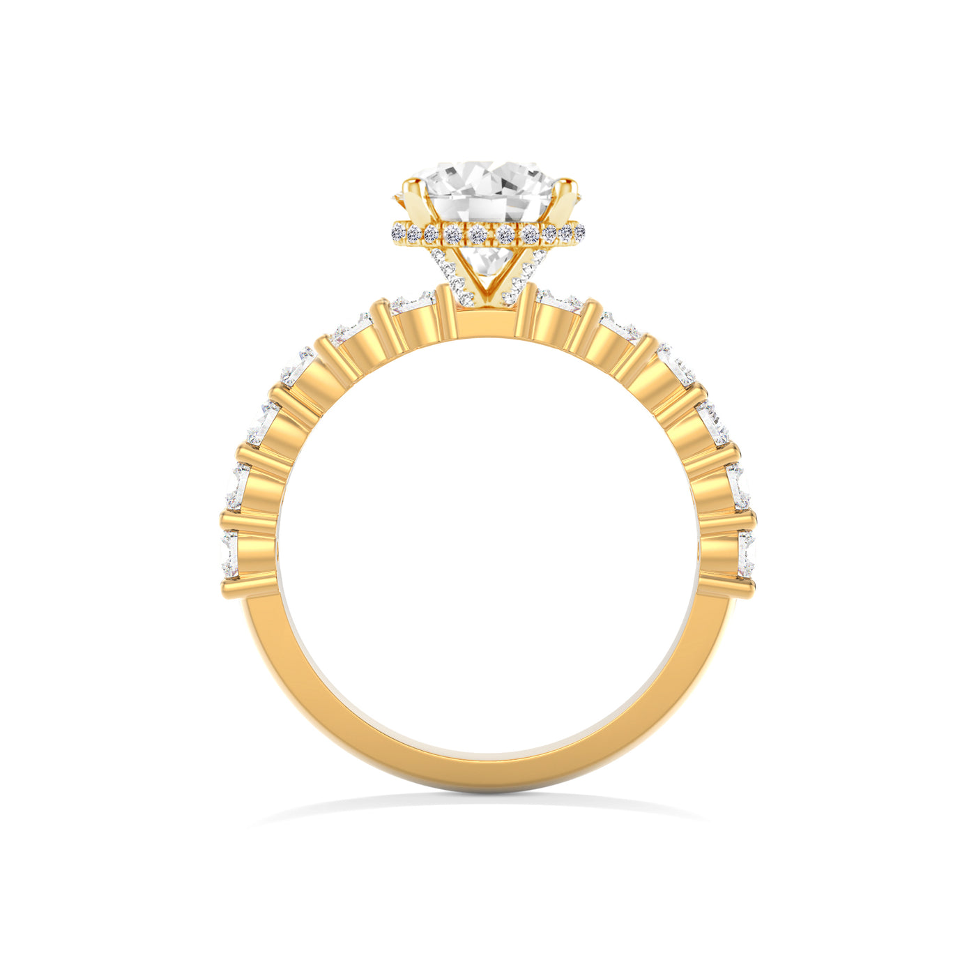 The Josephine Ring - Hidden Halo Round Lab Grown Diamond