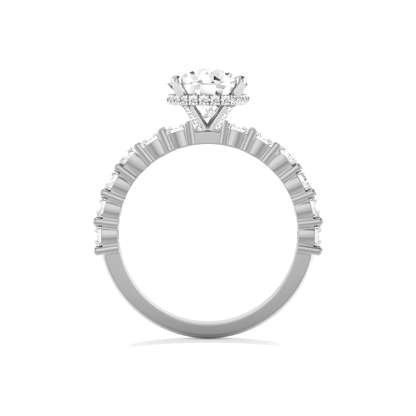 The Josephine Ring - Hidden Halo Round Lab Grown Diamond