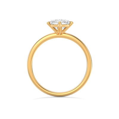 The Aria Ring - 6-Claw Marquise Solitaire - Lab Grown Diamond