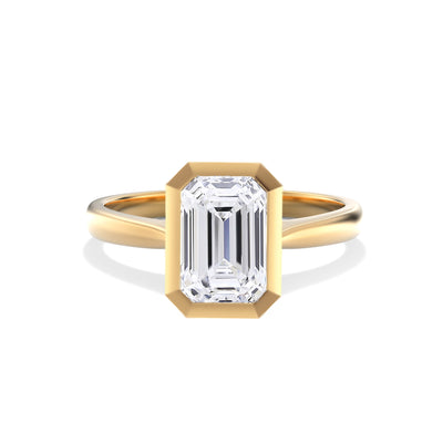 The Anna Ring – Bezel-Set Diamond Engagement Ring