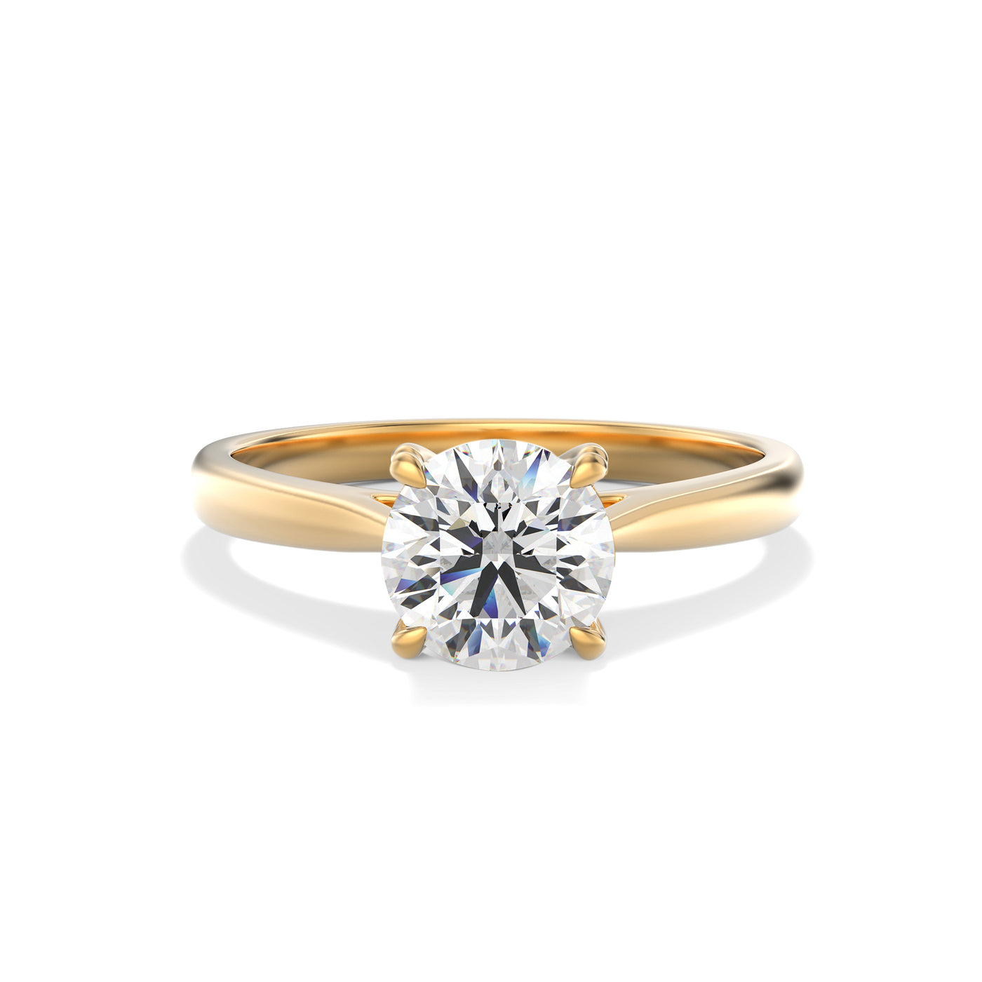 Lab Grown Diamond Engagement Ring With Hidden Halo  - Ophelia