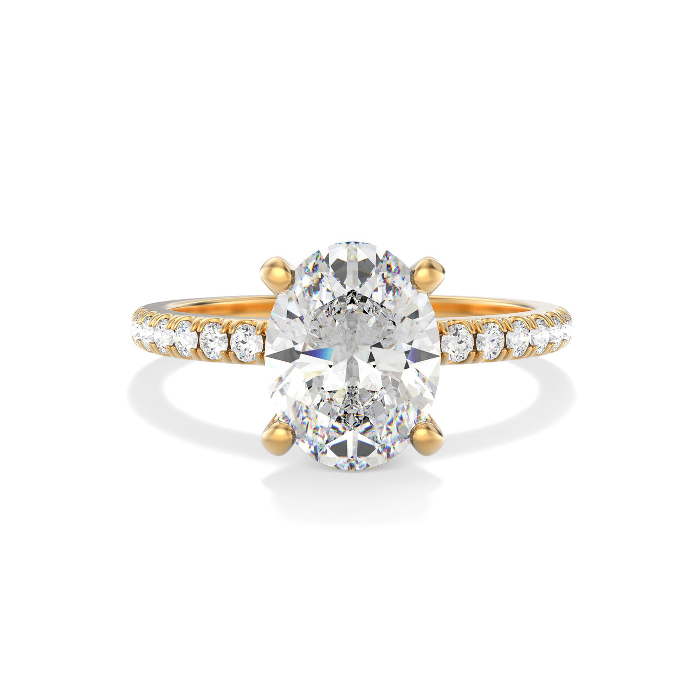 Oval Lab Grown Diamond Engagement Ring - Aurora