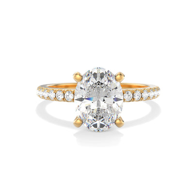Oval Lab Grown Diamond Engagement Ring - Aurora