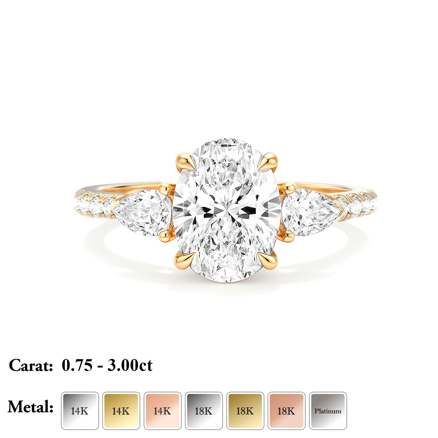 The Anastasia Ring - Lab Grown Diamond Trilogy