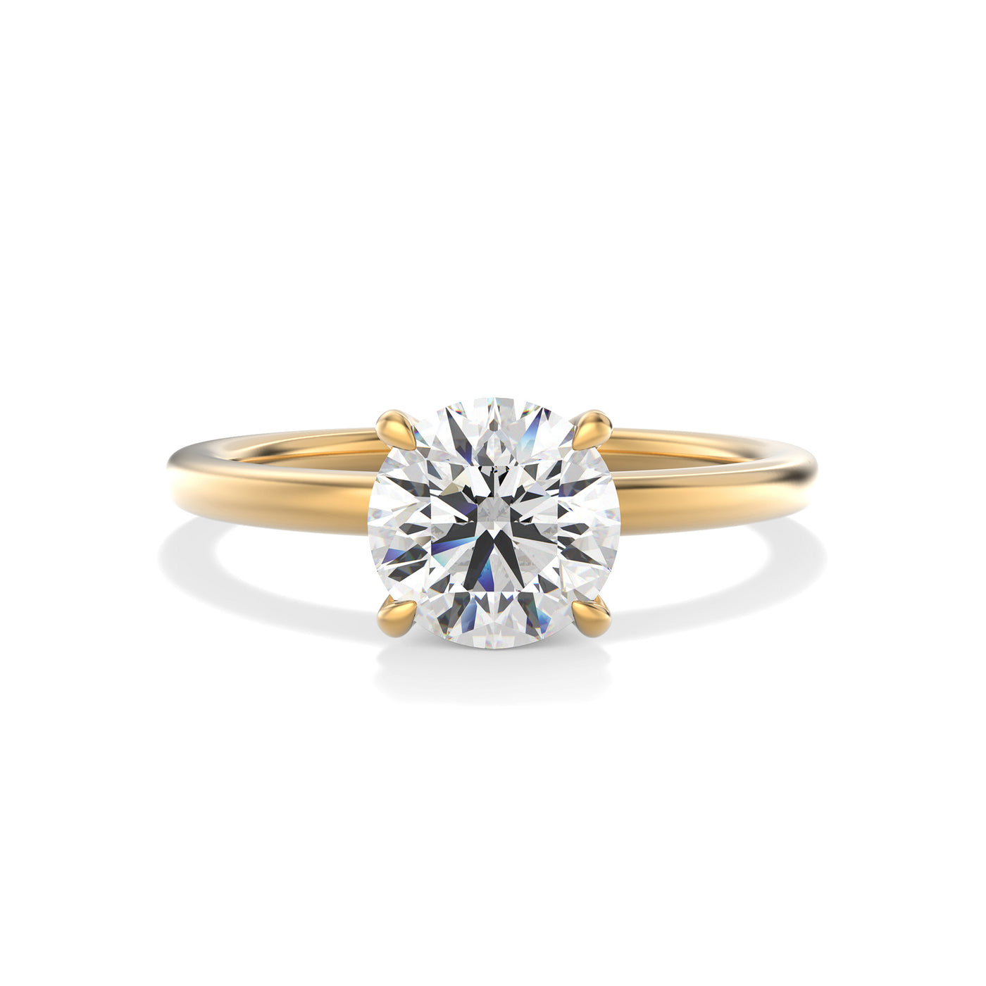 The Siena Ring - Hidden Halo Round Solitaire - Lab Grown Diamond
