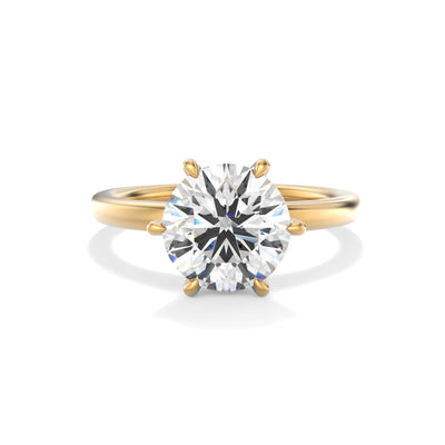 The Stanton Ring - 6-Claw Round Solitaire - Lab Grown Diamond