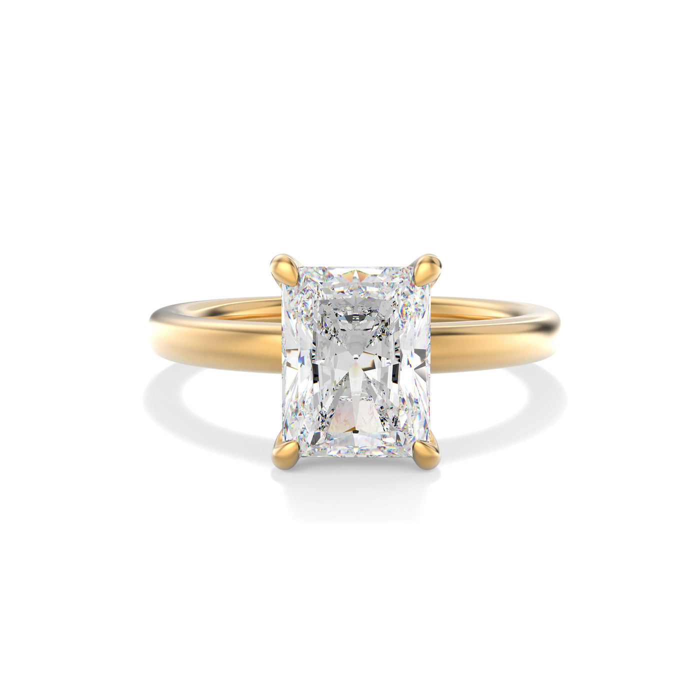 The Stanton Ring - Radiant Solitaire - Lab Grown Diamond