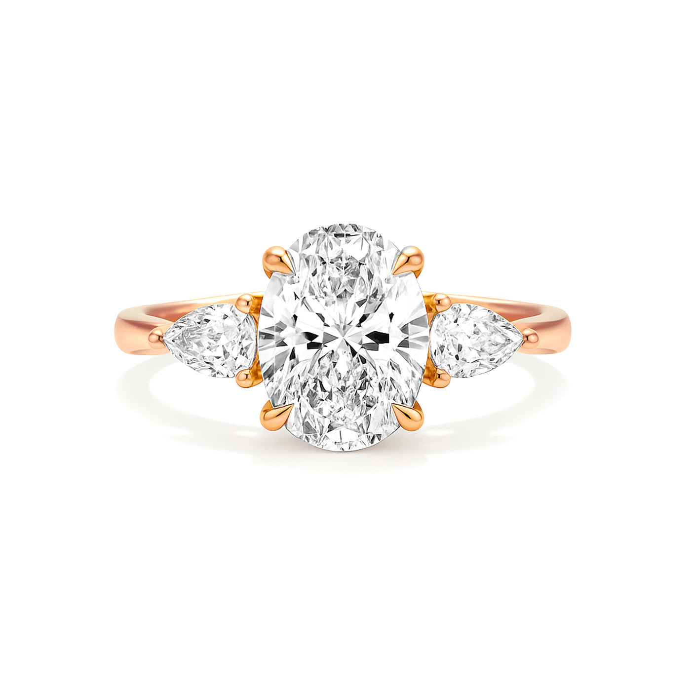 The Alexandra Ring - Oval Lab Grown Diamond Trilogy