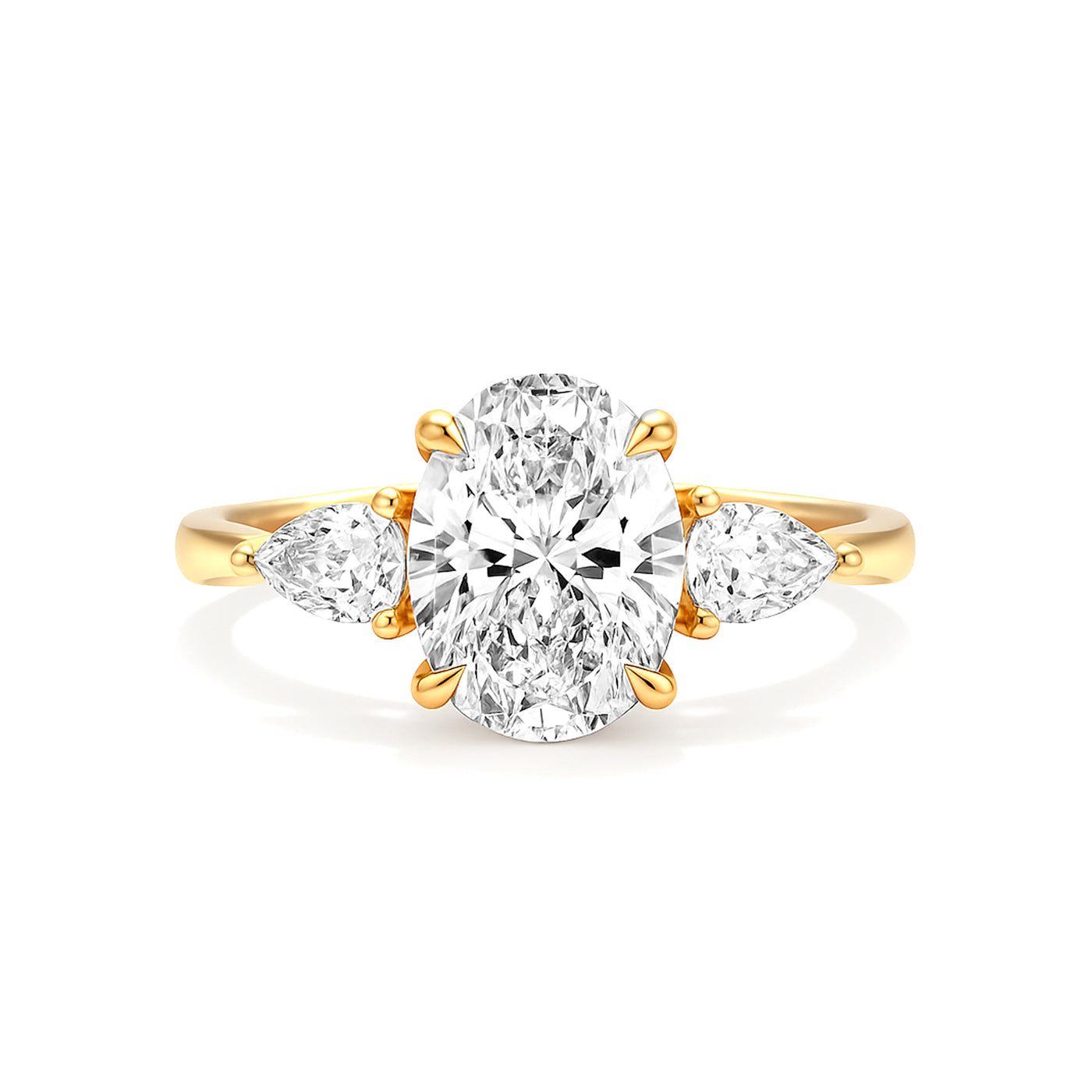 The Alexandra Ring - Oval Lab Grown Diamond Trilogy