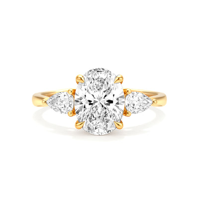 The Alexandra Ring - Oval Lab Grown Diamond Trilogy