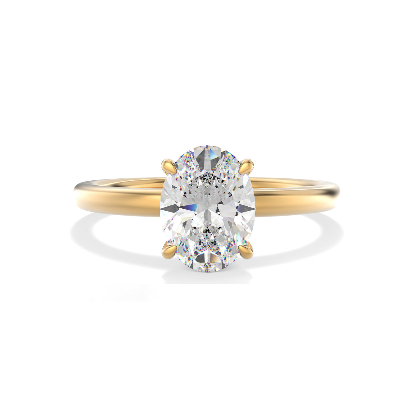 The Stanton Ring - Oval Solitaire - Lab Grown Diamond
