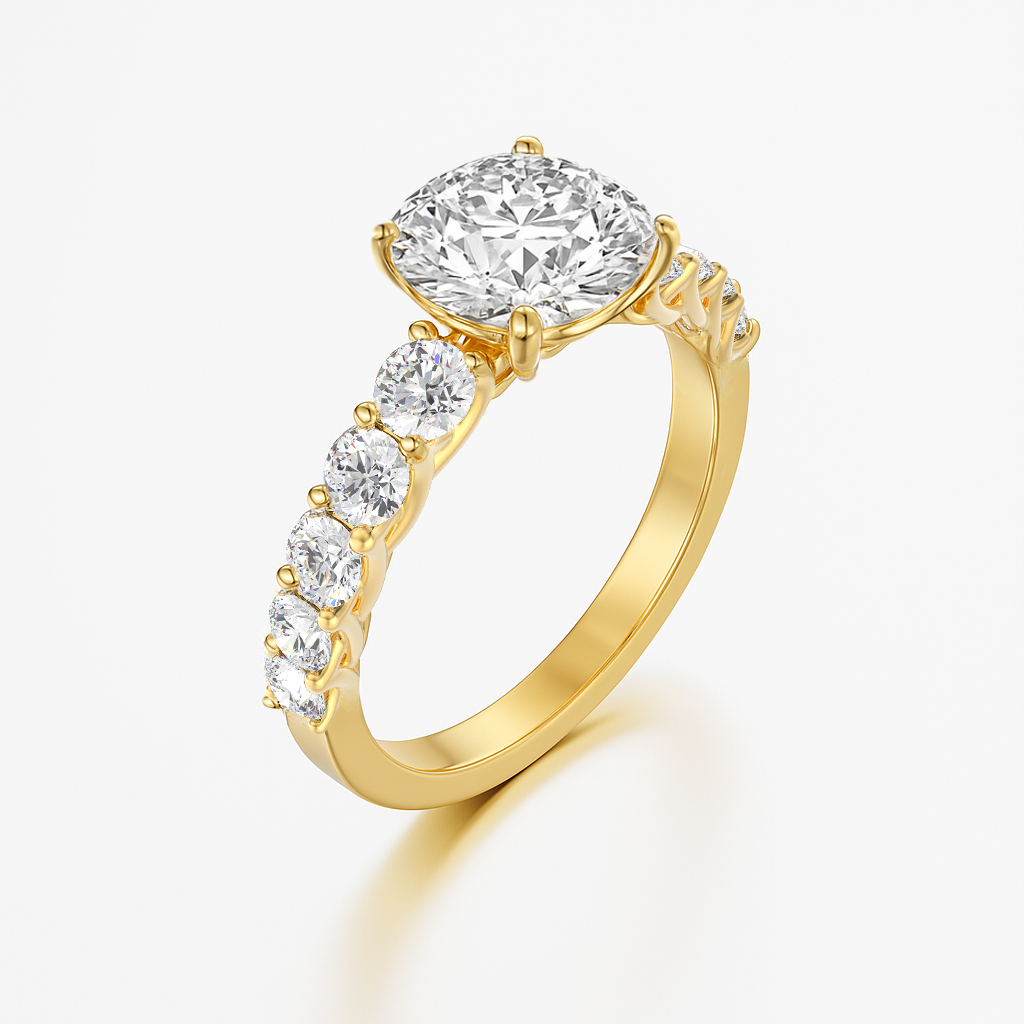 The Paris Ring - Large Diamond Pave Band