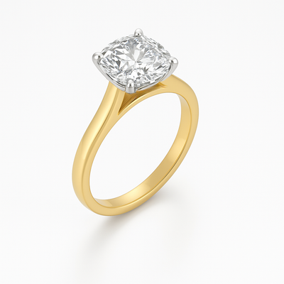 The Zara Ring – Cathedral Set Solitaire with Four-Claw Setting