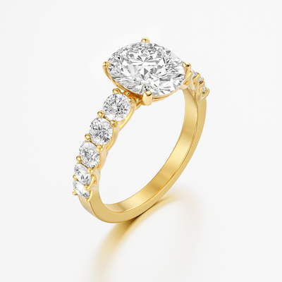 The Paris Ring - Large Diamond Pave Band