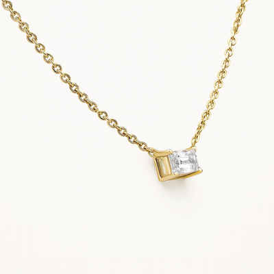 14K Yellow Gold Lab Grown Diamond Necklace