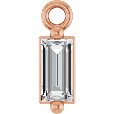 Lab-Grown Diamond Baguette Dangle