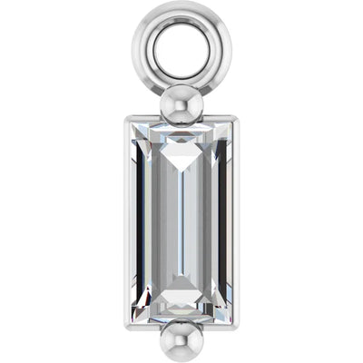Lab-Grown Diamond Baguette Dangle