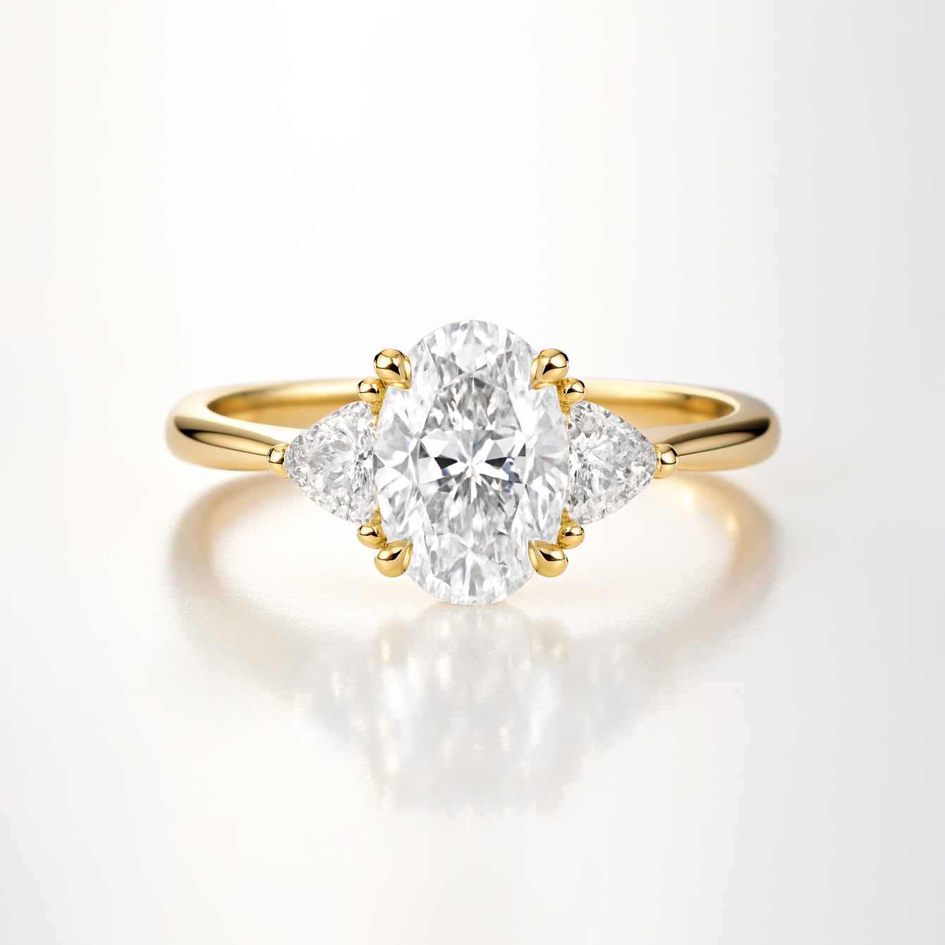 The Alexandra Ring - Pear Lab Grown Diamond Trilogy