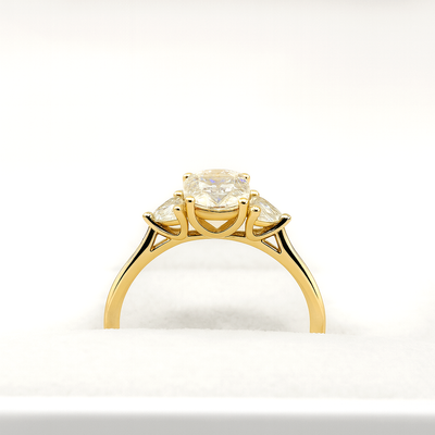 The Alexandra Ring - Pear Lab Grown Diamond Trilogy