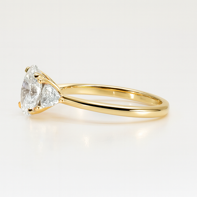 The Alexandra Ring - Pear Lab Grown Diamond Trilogy