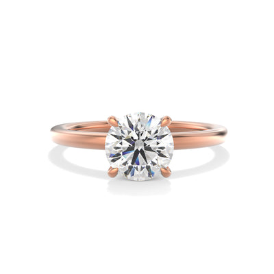 The Siena Ring - Hidden Halo Round Solitaire - Lab Grown Diamond