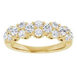 14K Yellow 1 CTW Lab-Grown Diamond Anniversary Band