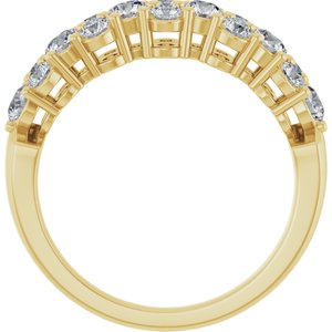 14K Yellow 1 CTW Natural Diamond Anniversary Band