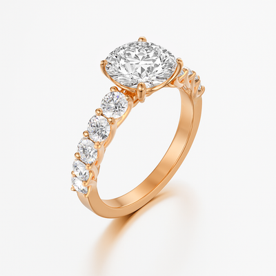 The Paris Ring - Large Diamond Pave Band