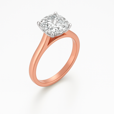 The Zara Ring – Cathedral Set Solitaire with Four-Claw Setting