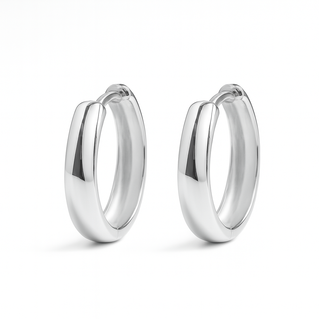 Sterling Silver Huggie Earrings