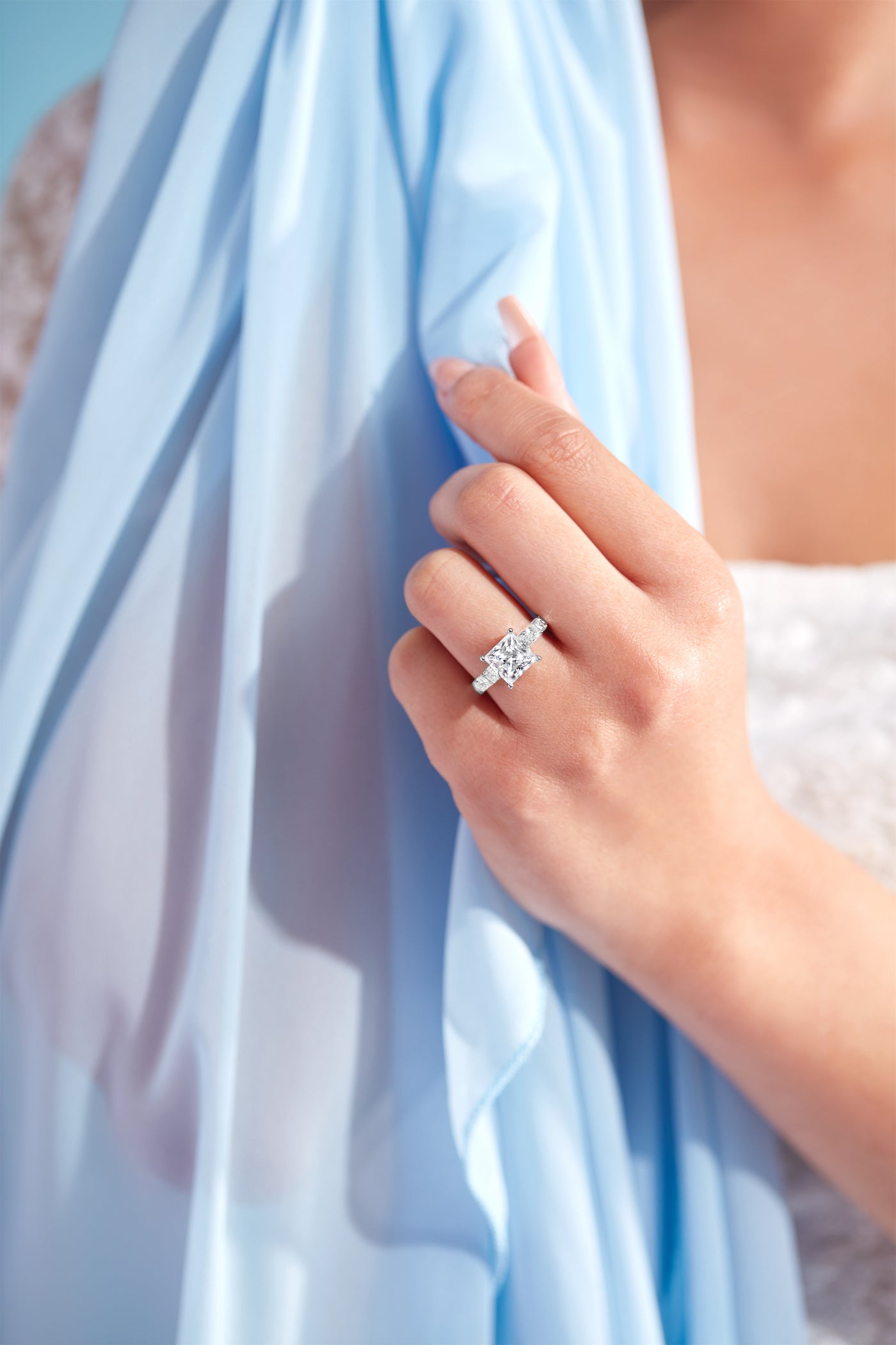 Princess Cut Lab Grown Diamond Engagement Ring - Kimberley