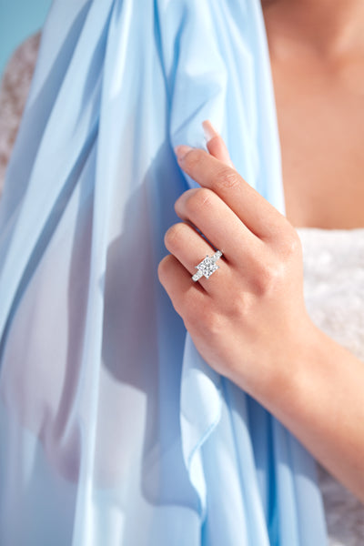 Princess Cut Lab Grown Diamond Engagement Ring - Kimberley