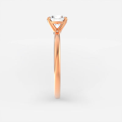 The Venice Ring - Low Set Round Solitaire - Lab Grown Diamond