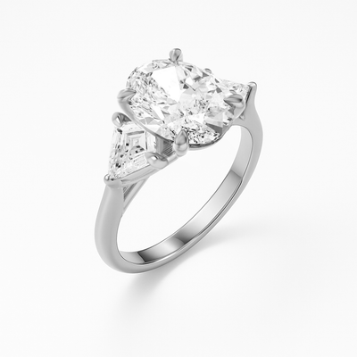 The Alice Ring - Trilogy with Kite Side Stones