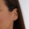 9K Yellow Gold 4mm Heart Stud Earrings