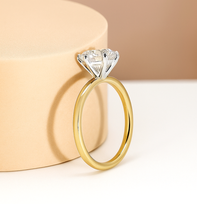 The Stanton Ring - 6-Claw Round Solitaire - Lab Grown Diamond