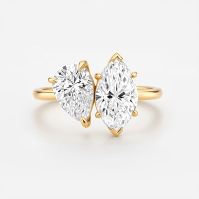 Two Stone Engagement Ring  | Toi et Moi style